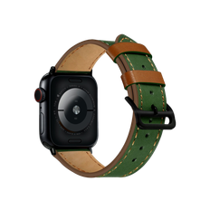 Apple Watch Ultra / Ultra 2 Læderrem - Grøn