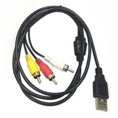 USB til AV kabel. 3RCA til USB adapter kabel. 1.5m.