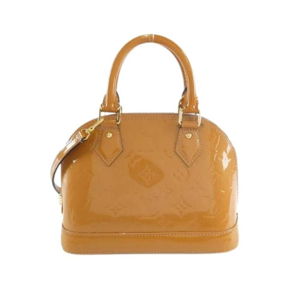 Louis Vuitton Vintage Pre-owned Alma BB Vernis Taske - Vintage - Dame - Brun - ONE SIZE - Uld