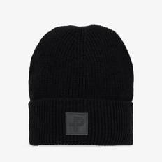 Tiller Knitted Hat, Ink Snygg stickad mössa med uppvik, tillverkad i ull och akryl, med reflexdetalj framtill