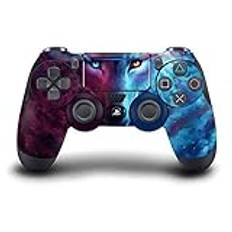 Head Case Designs Officiellt Licensierade Jonas "JoJoesArt" Jödicke Wolf Galaxy Konst Mix Vinyl Klistermärke Hud Dekal Täcka Kompatibel Med Sony PlayStation 4 PS4 DualShock 4 Controller