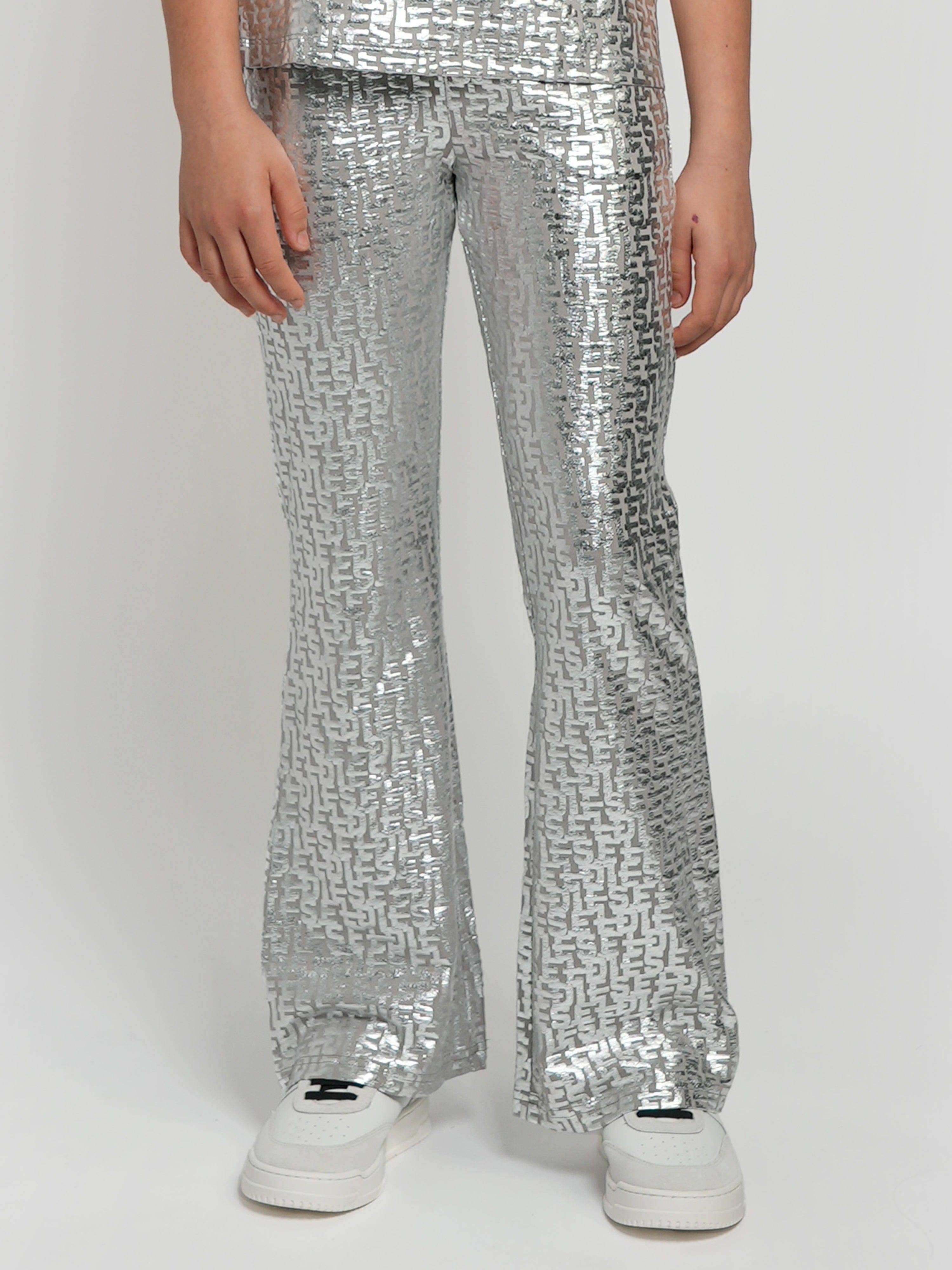 Diesel Girls Pendyx Branded Trousers in Silver - Silver / 8 Yrs (8 Yrs)