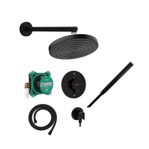 Hansgrohe Pulsify S 260 duschset, vattenbesparande, matt svart.