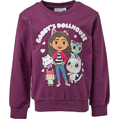 Gabbys Dukkehus sweatshirt str. 98/104 - bordeaux