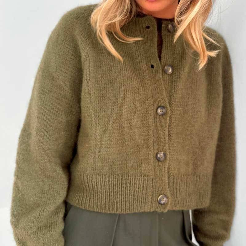 Strikkekit Darcy Cardigan fra Le knit i Sunday og Tynd Silk Mohair - XXS: 8 nøgler garn (4*4)