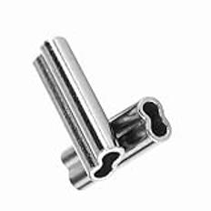 Double Barrel Crimp Sleeves, Crimp Sleeves For Fishing Line 100st 1mm Double Barrel Crimp Sleeves Kopparrör Anslutning Fiske Sleeves Fishing Crimp Tool For Rigging (1,4mm*10mm)