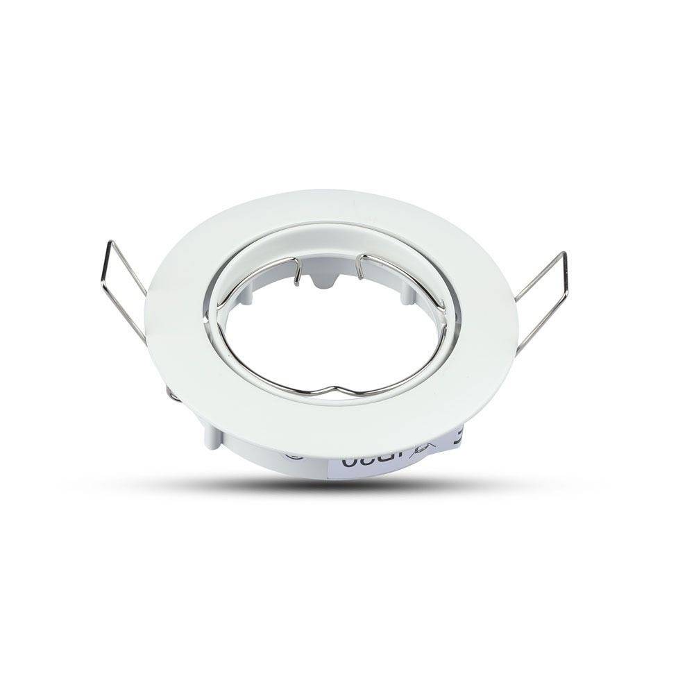 MR16 eller GU10 Downlight kit - Uden lyskilde, hvid, Hul: Ø7,4 cm, mål: Ø8,2 cm - Fatning : MR16