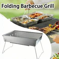 Hopfällbar kolgrill, bärbar campinggrill, kompakt mini-lägereldsgrill för kolgasgrill - Multifärgad (A,B,A1,B1)