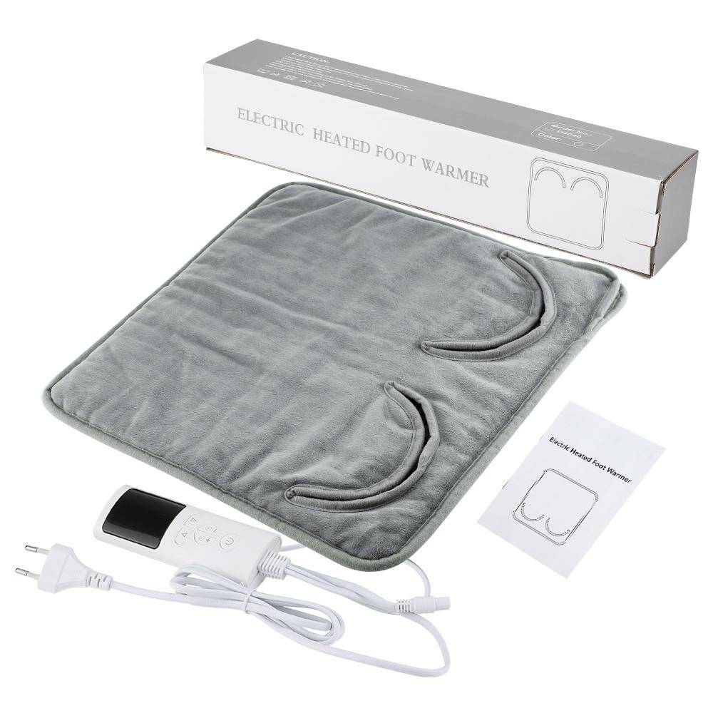 Electric Heating Foot Warmer 9 Level Heated Foot Warming Device for Cold Winter Household Soft Thermal Foot Care Pad Washable EU Plug