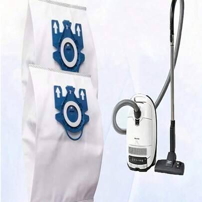5/10 st dammpåsar kompatibla med Miele C1 C2 C3 C5 S-serien dammsugare - Vitt (Multi-size)