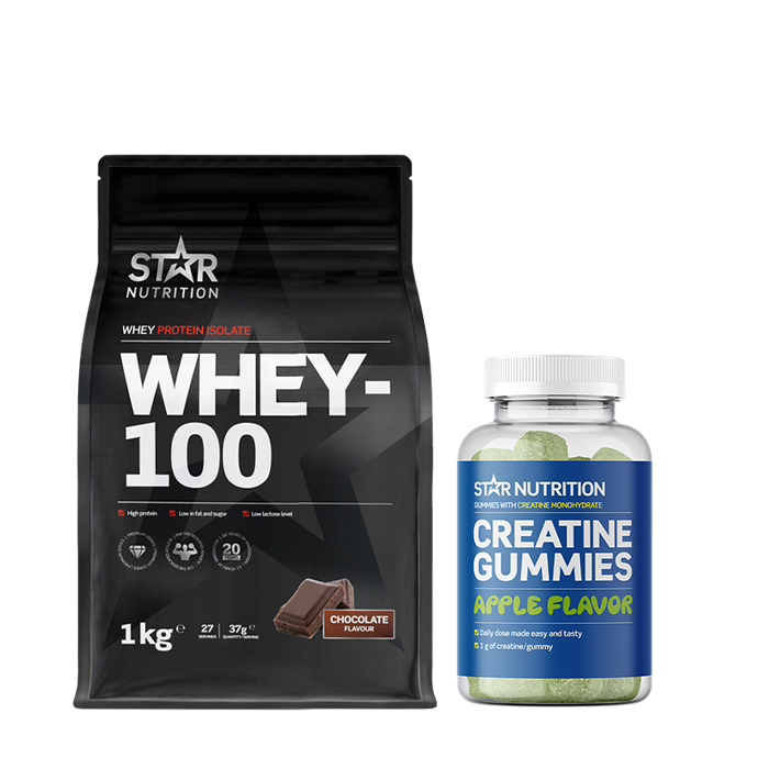 Whey-100 1 kg + Creatine Gummies