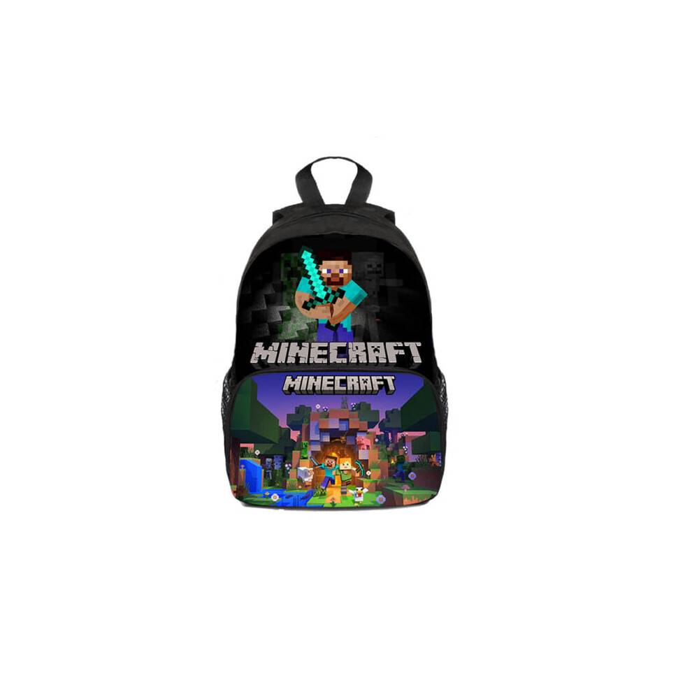 Minecraft Rygsæk til Børn Skoletaske Rygsæk Figurtaske BB
