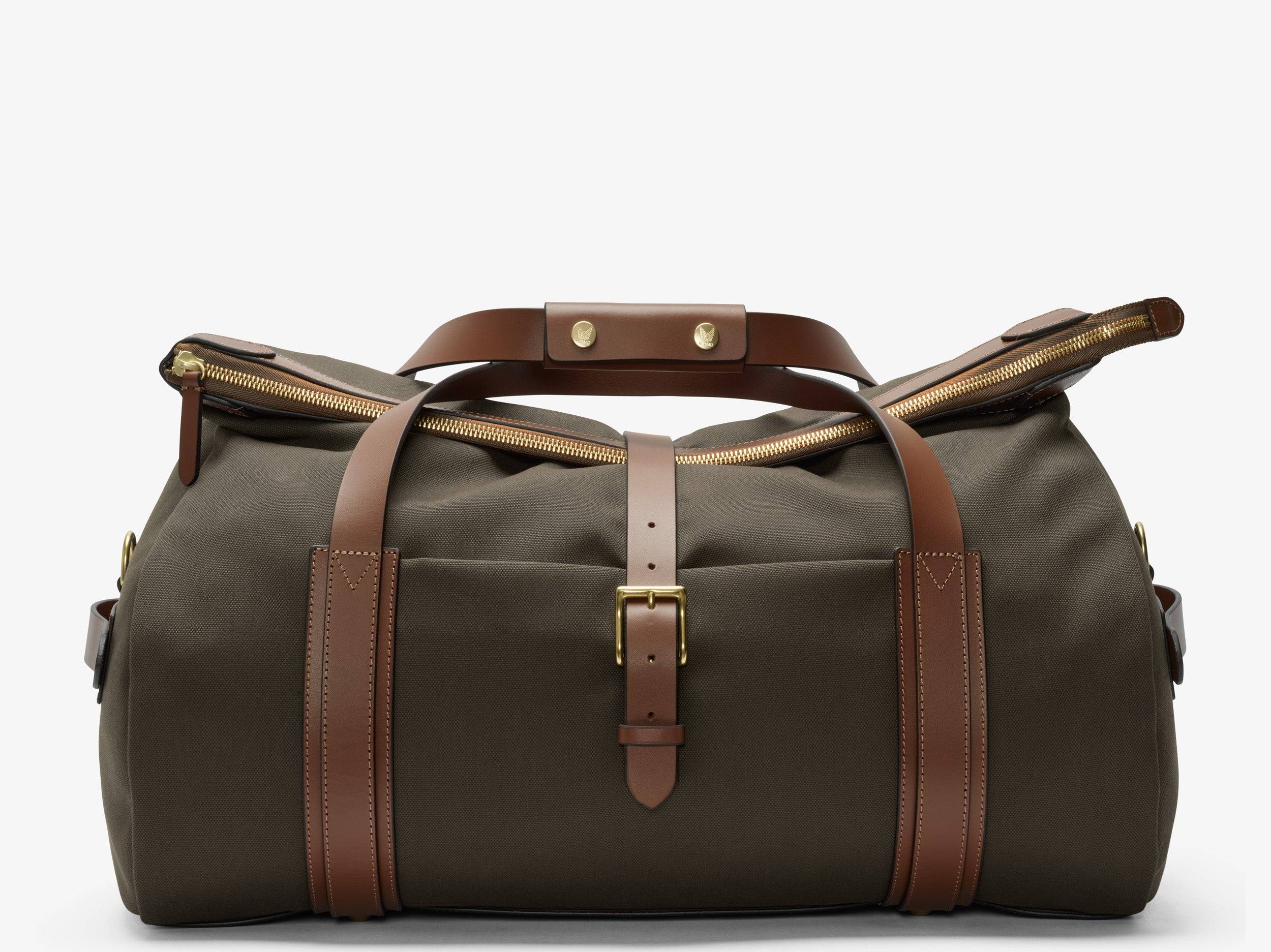 M/S Explorer – Army/Cuoio - 80% cotton & nylon canvas / 20% full-grain bridle leather / Army Canvas / 4202.92