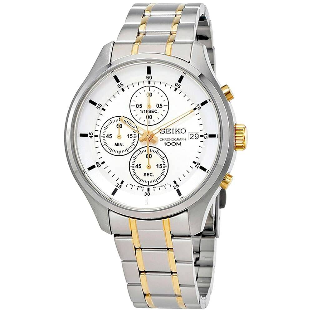 SEIKO Chrono Quartz Watch SKS541P1 White Men's [Reimported]