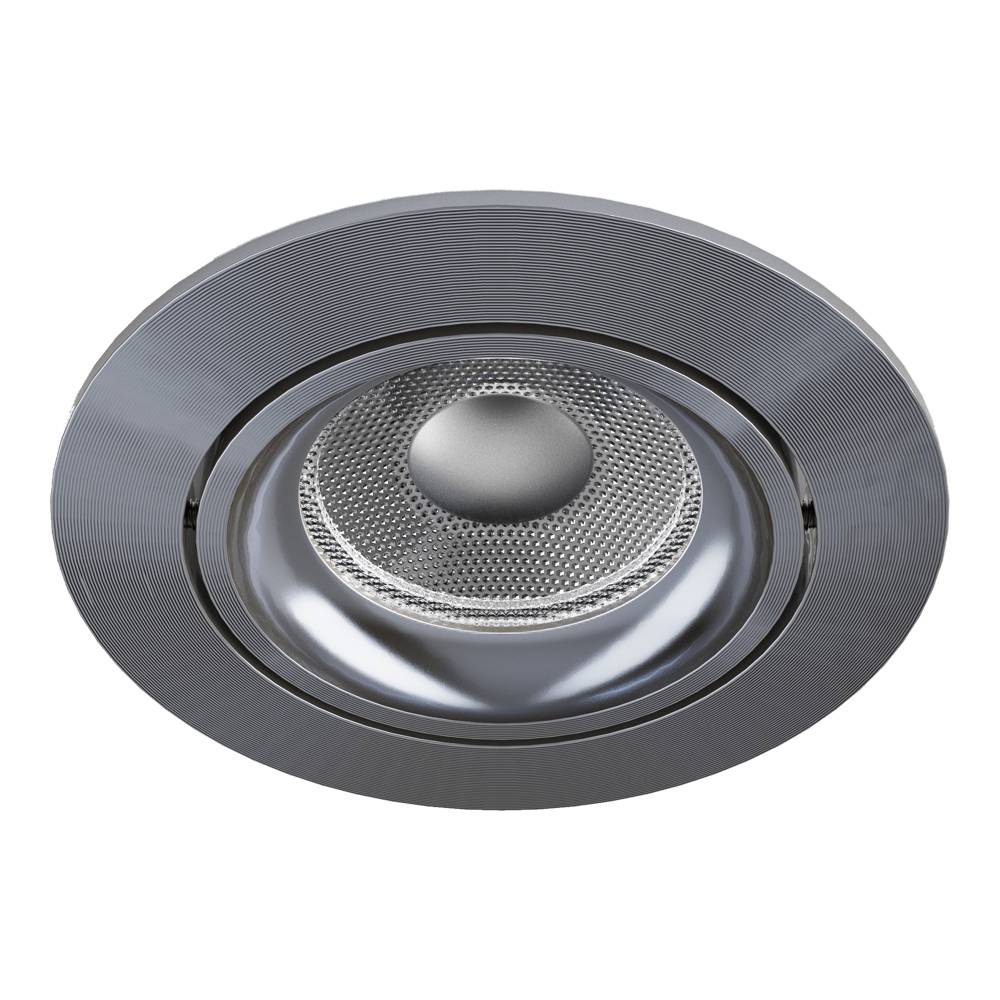Noxion Forsænket Spot Vision MR16 Vipbar Skinnende Grå | 82mm - Udsnit 69mm - IP20 - Inkl. GU10 Sokkel