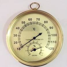 Bastu termometer och hygrometer rostfritt stål låda ång bastu termometer hygrometer bad och bastu inomhus utomhus används