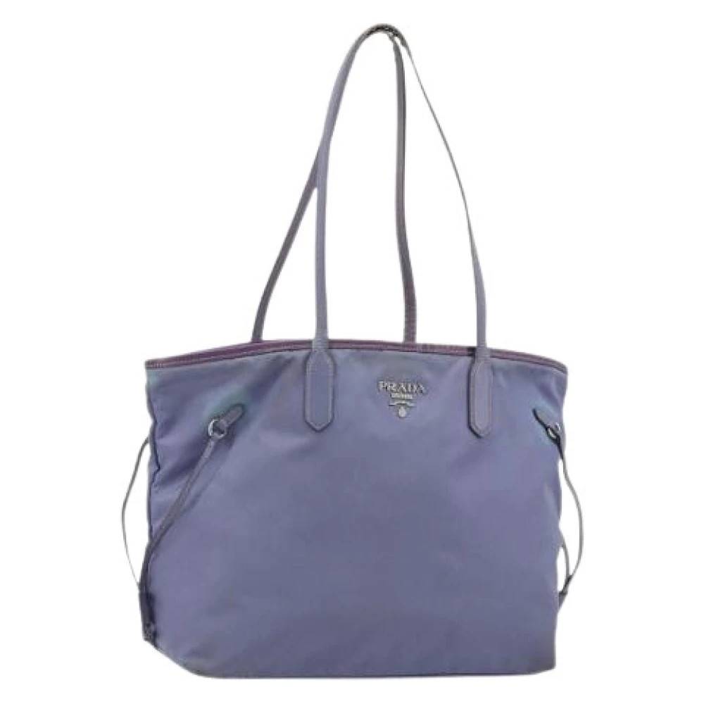 Prada Vintage Pre-owned Vintage Tote Bag - Vintage - Dame - Lilla - ONE SIZE - Læder