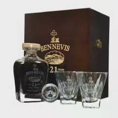 Ben Nevis 21 års Single Malt Whisky Decanter m/2 glas