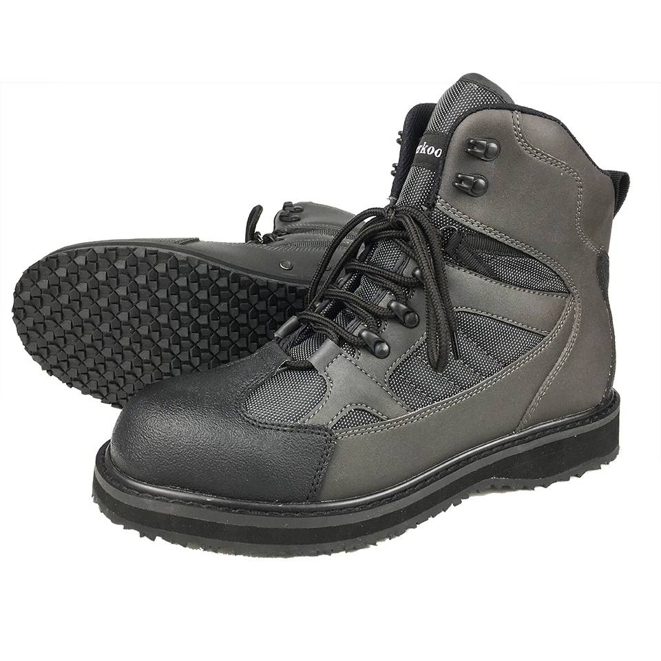Rubber or Felt Sole Fishing Shoes Anti Skid Upstream River Sea Wading Hunting Reef Rock Fishing Boots for Fly Fishing Waders