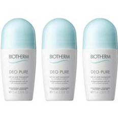 Biotherm Deo Pure Antiperspirant Roll On Deo Trio 3 x 75 ml