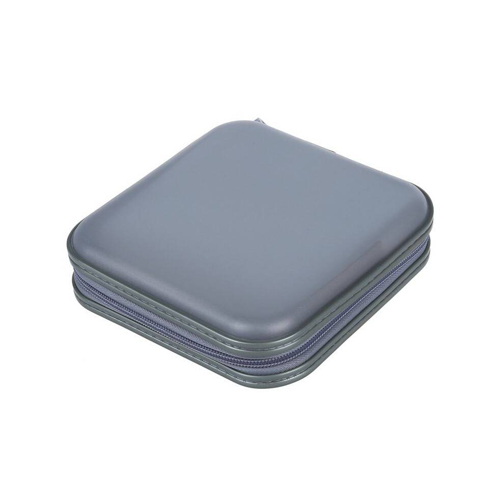 5X 40 CD DVD Disc Album Storage Carry Case Cover Wallet Sleeve Holder Bag Hard Box - Silver