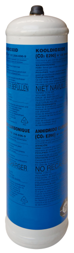 Friskvand CO2 engangsflaske Rebel, 0,6kg