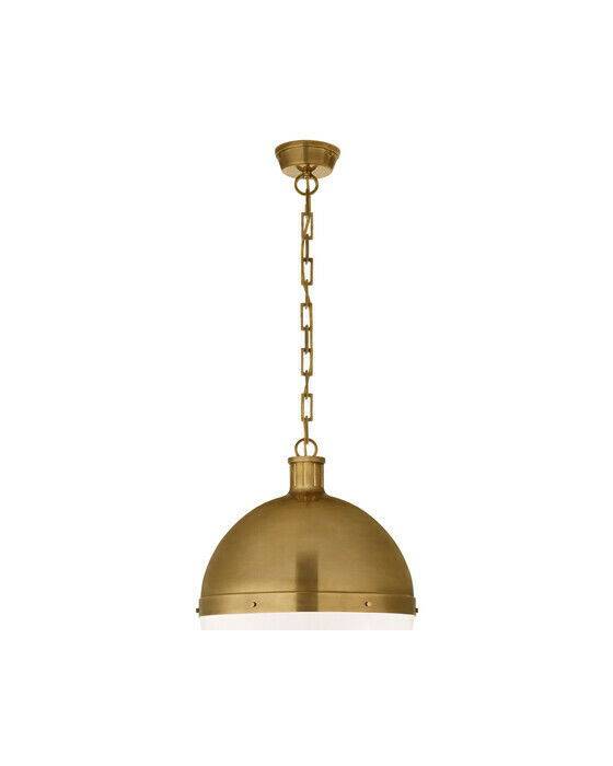 Visual Comfort Hicks takpendel antik mässing - Guld / Brun (H: 55.9x B: 40.7 cm)