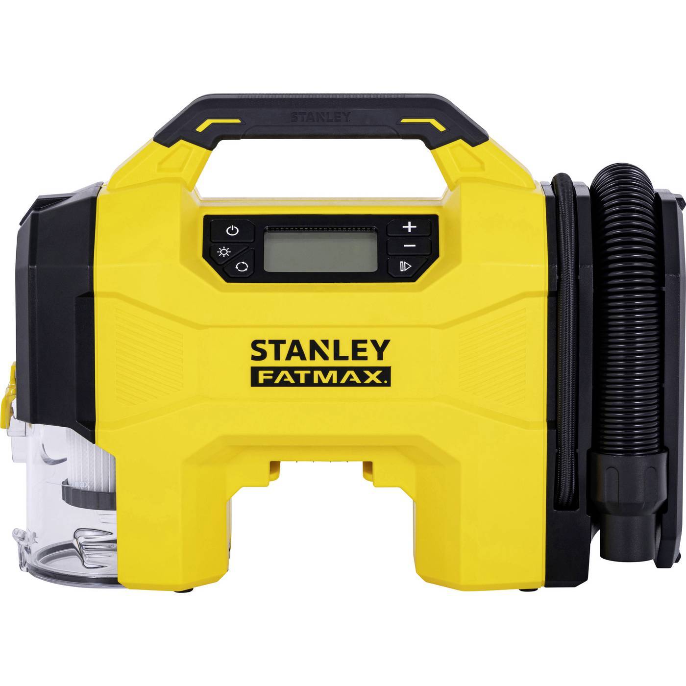 STANLEY SXVI02001 Batteridriven kompressor 10 bar 12V adapter för drift, Digital display