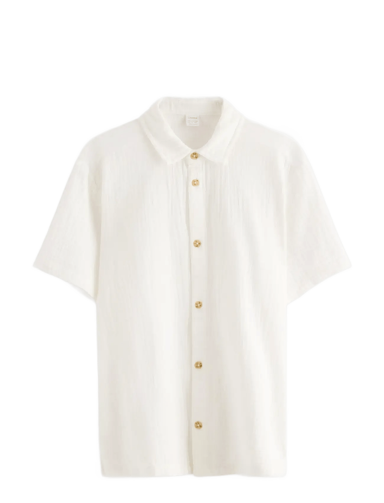 Lindex Shirt In Cotton Gauze - Cream - 170