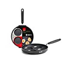 IBILI - Indubasic crepespanna för 4 mini crepes, 26 cm, aluminium, non-stick, lämplig för induktionshällar