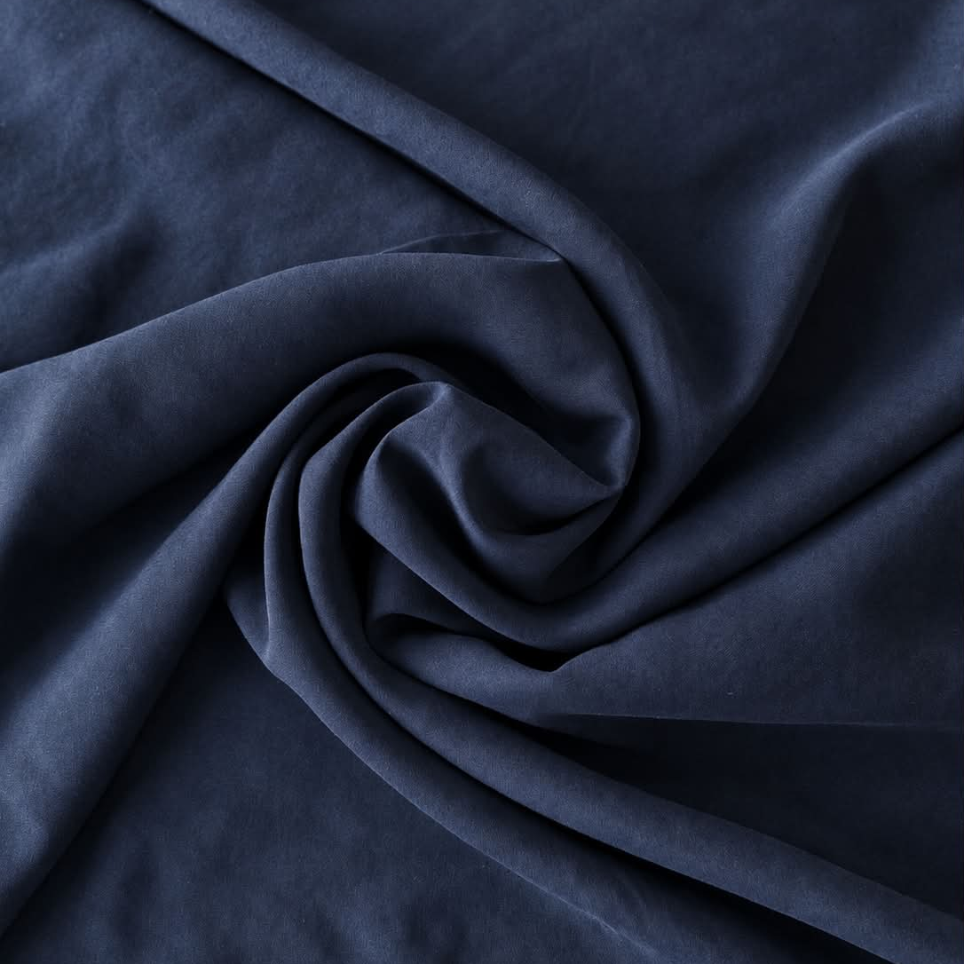 Fast Viskose/polyester m/blød overflade, Navy.