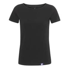 T-shirt i merinould, dame, Coastland of Denmark, sort, str. XS