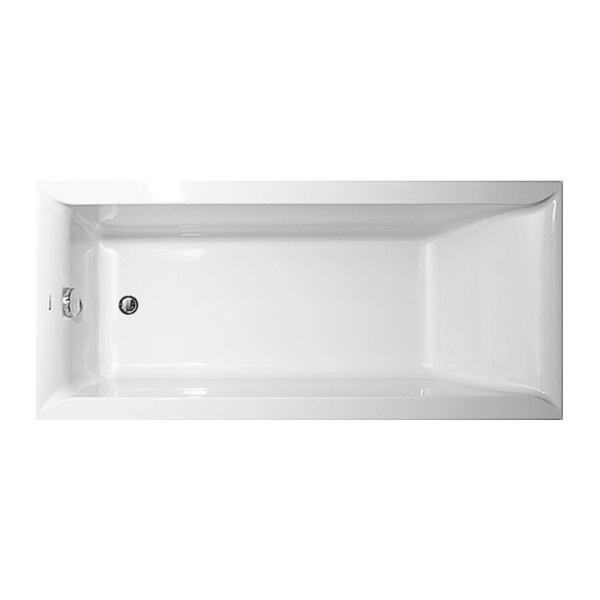 Vigga rektangulært badekar 160 x 70 cm
