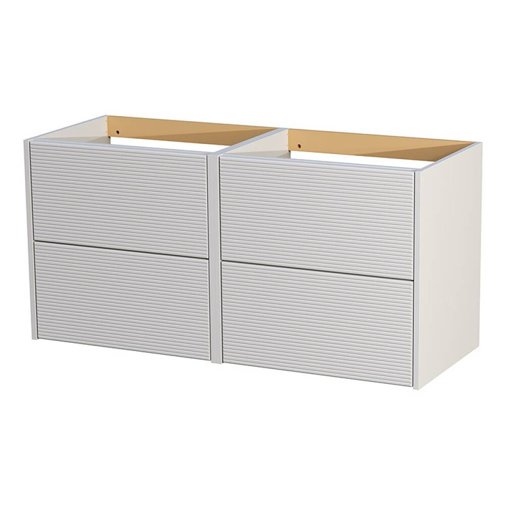 TVÄTTSTÄLLSSKÅP CAMARGUE AURA DUBBEL 120CM 4 LÅDOR MATRIS LJUSGRÅ