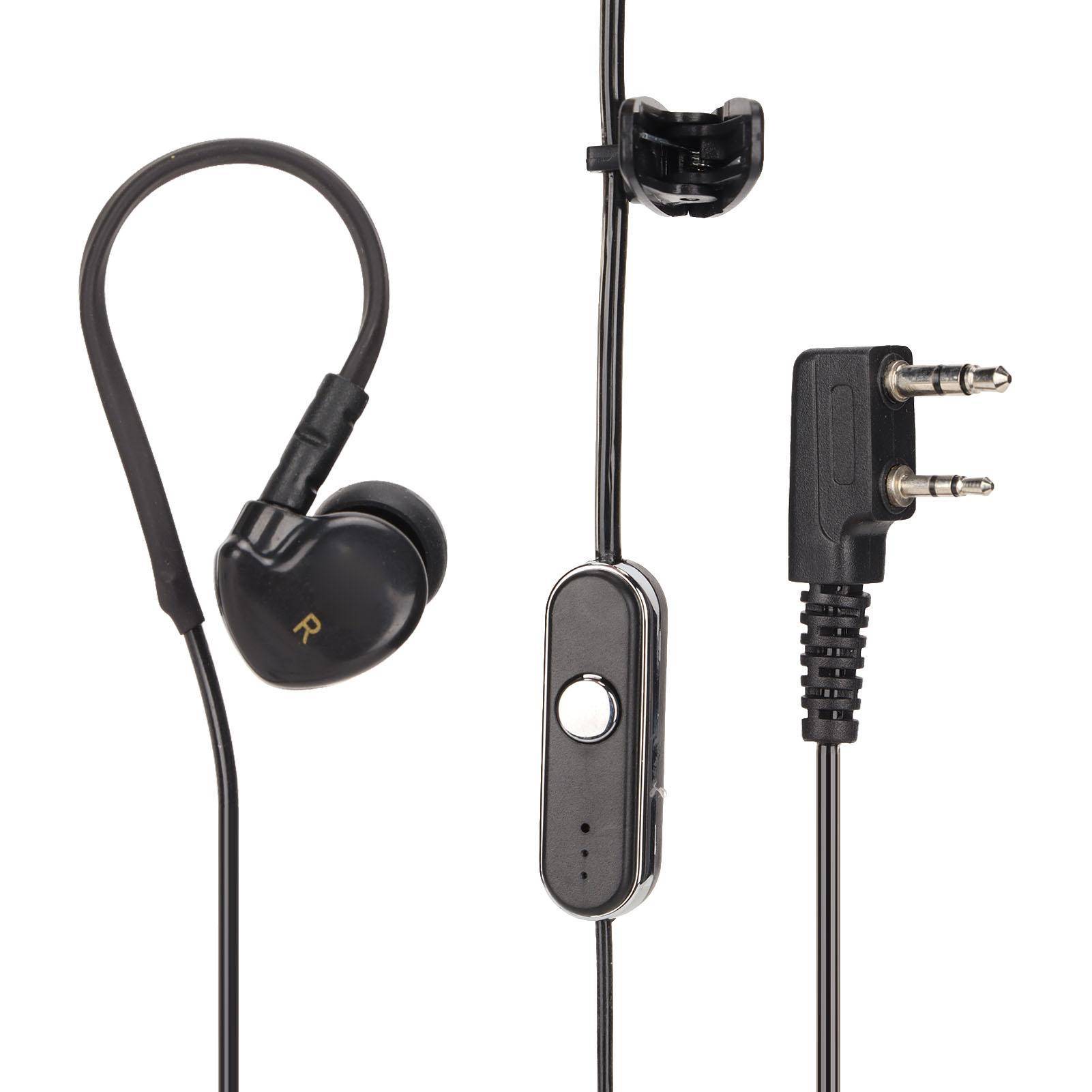 K Head Walkie Talkie Headset Radiohörlur för Baofeng Uv5R 888S för Kenwood Walkie Talkies