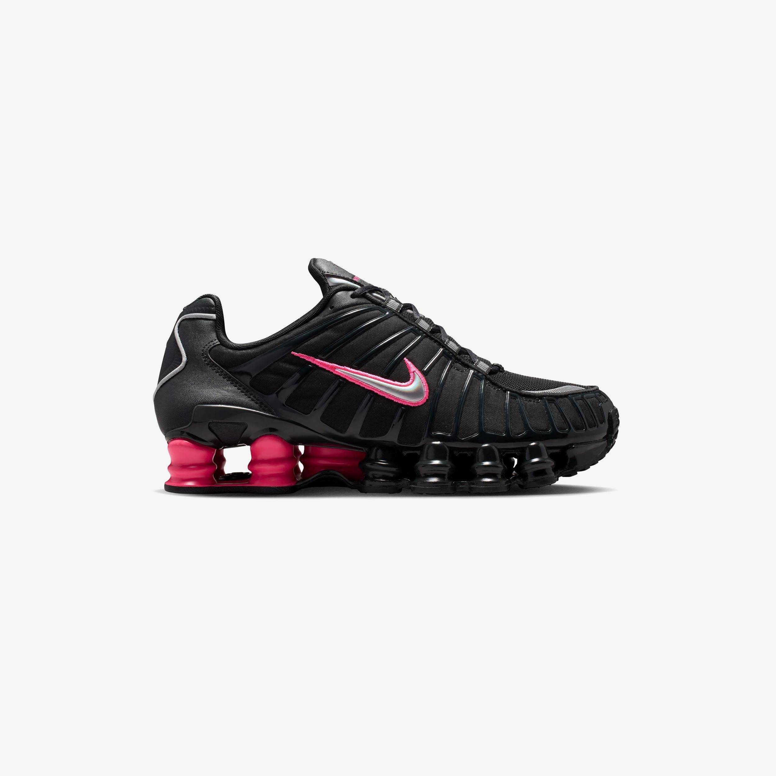 Nike Wmns Shox TL - OFF NOIR/METALLIC SILVER-HYPER PINK - female - 15.5 - METALLIC SILVER-HYPER PINK