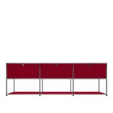 USM - USM Haller 2 sideboard USM Ruby Red - Sideboards - Röd - Metall