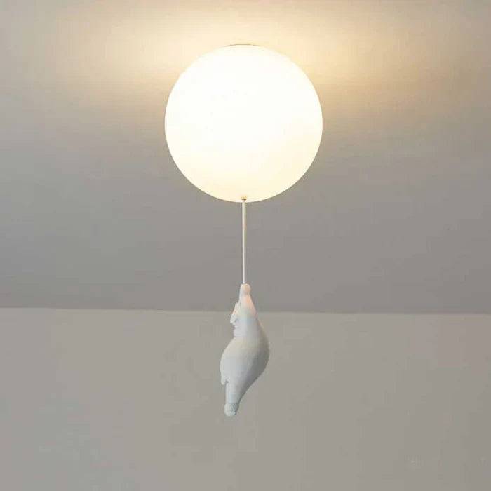CloudBear – Lekfull barnplafondlampa med ballong - 15 cm / C / varmvitt