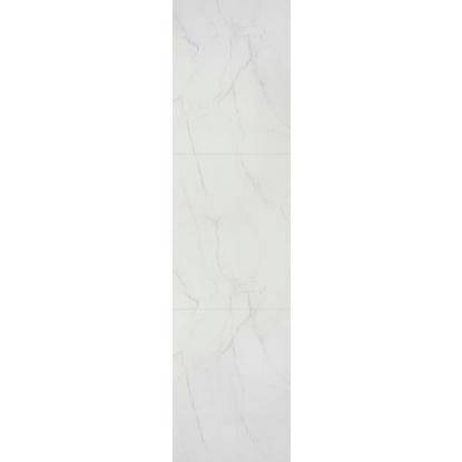 Fibo Stone vådrumspanel med 60 x 80 cm fliselook, 10 x 600 x 2400 mm, bright marble high gloss