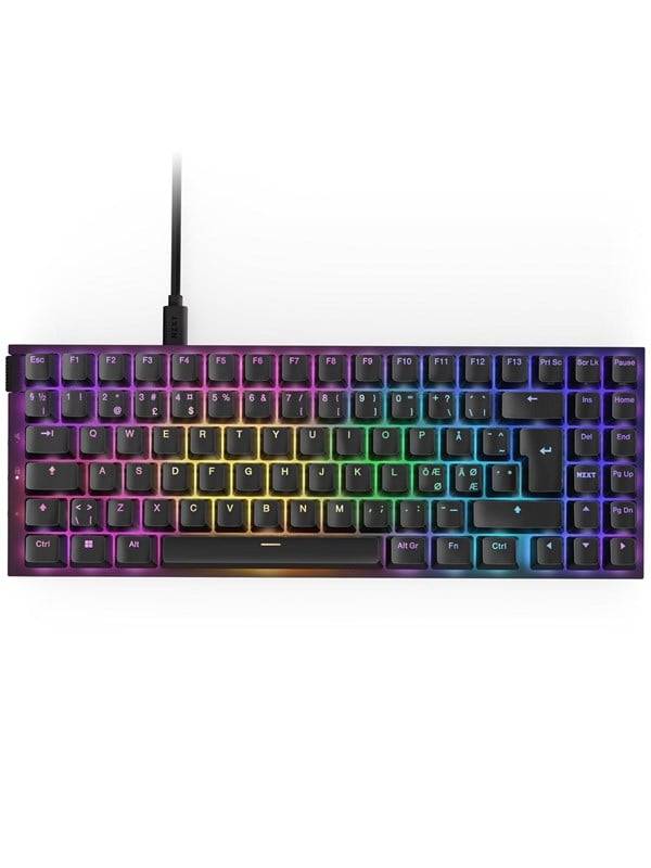 NZXT Function 2 MiniTKL - Optical Switch - Gaming Keyboard - Utan numpad - Nordisk - Svart