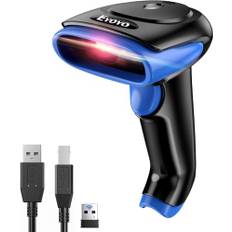 Eyoyo Barcode Scanner 1D 2D QR Handheld, Code Scanner 3 in 1 Verbindungsart Bluetooth 2.4G Wireless USB Kabel, Barcode Leser mit Windows, Android, iOS, Tablets oder Computer(EY-034 Blaue)