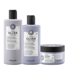 Maria Nila Sheer Silver Shampoo, Conditioner & Masque