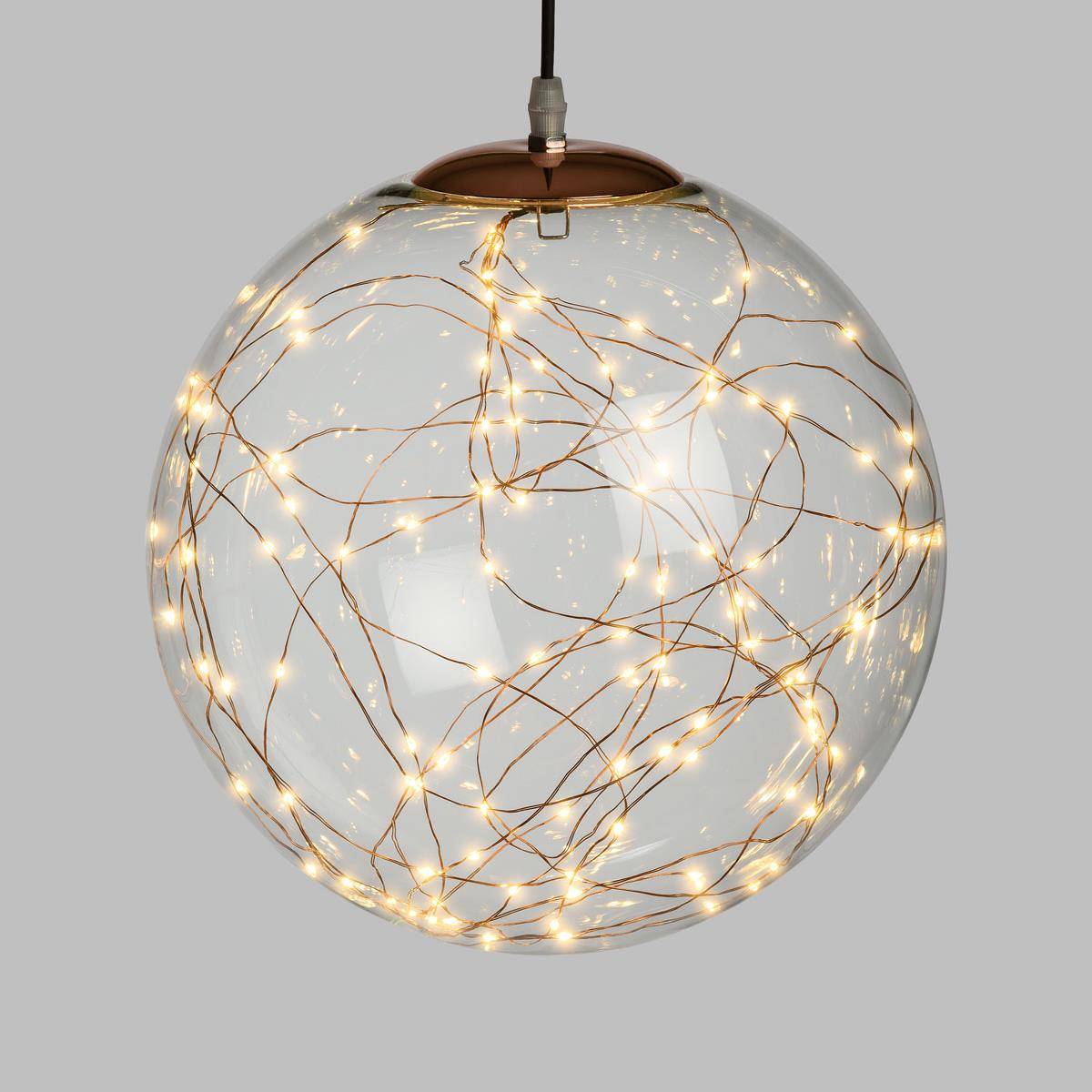 Kugleformet pendel med LED Ø: 30 cm