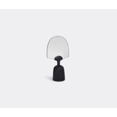 Zanat Mirrors And Clocks - 'Nur' mirror, lines in Black Stain maple wood