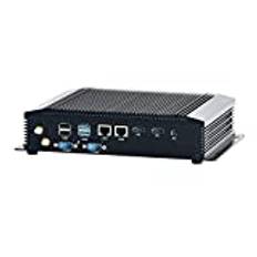 Industrial Embedded PC, Mini Computer, IPC, Windows 11 Pro or Linux Ubuntu, Intel Core I5 1035G1, HUNSN IM09, WOL, PXE Supported, 2 x LAN, 2 x HDMI, 2 x COM, Smart Fan, 8G RAM, 256G SSD