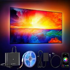 BDFFLY Smart TV LED Backlight Kit with HDMI 4K30Hz Sync Box, 16.4ft TV LED Lights for 55-75 Inch, RGB led Strip Lights, Sync Color Changing Led Lights That Sync with Tv, PC, Game，App Control