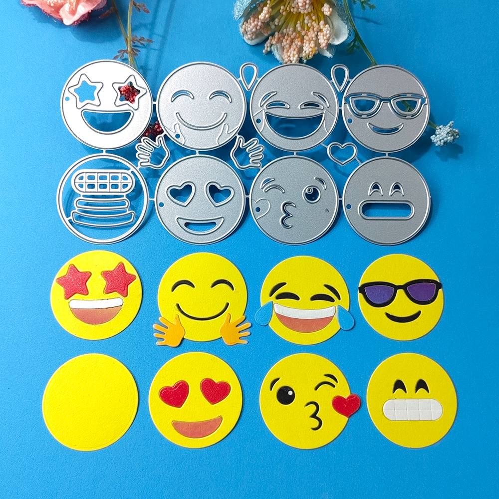 7 beautiful expression packs cutting dies for English letters, scrapbooks, reliefs craft stamps, photo album puzzl
