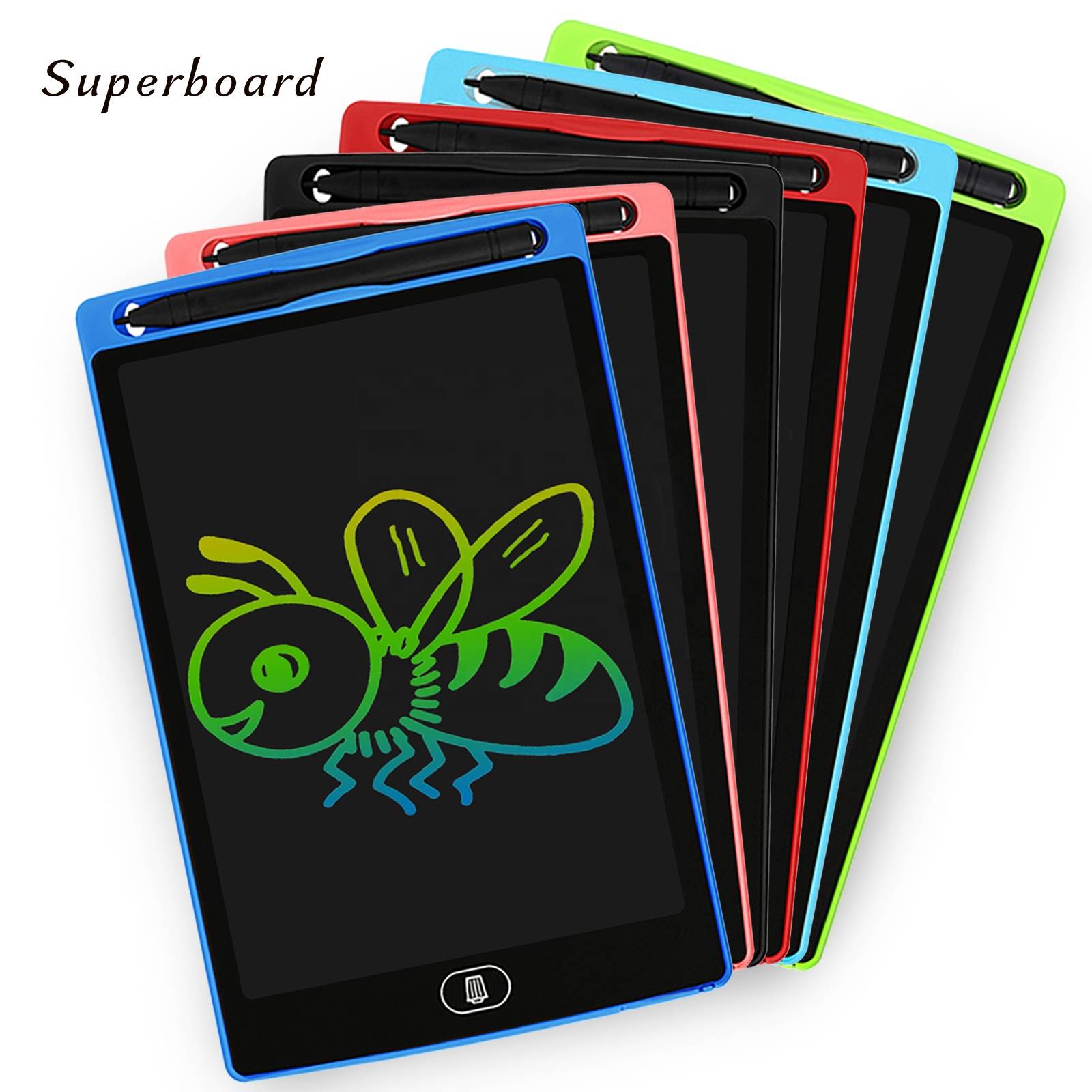 SUPERBOARD supermarket hot sale kids electronic 8.5 inch LCD doodle board drawing sketch blackboard writing tablet factory