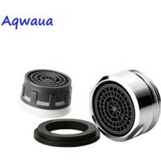 Aqwaua vattenbesparande kran luftare 24mm hangänga pip bubblare kranmunstycke tillbehör fullflöde kranfilter