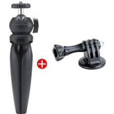 Bärbar mini stativ stativ med 360 rotation ballhead vlog telefon stativ selfie stick för iphone huawei p30 pro gopro hero 7/6/5